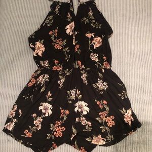 Billabong black halter romper